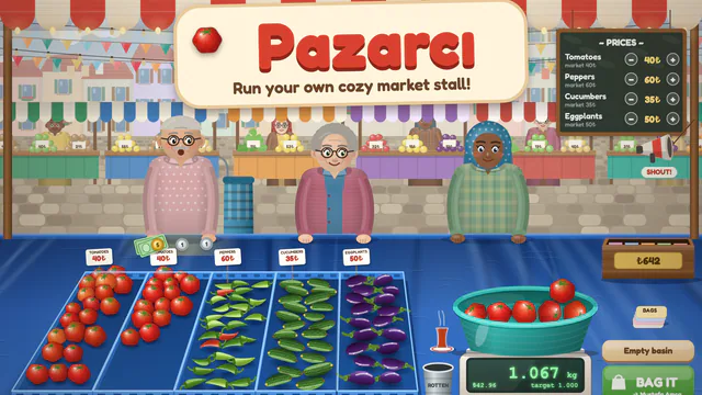 Pazarcı: Cozy Market Stall game cover